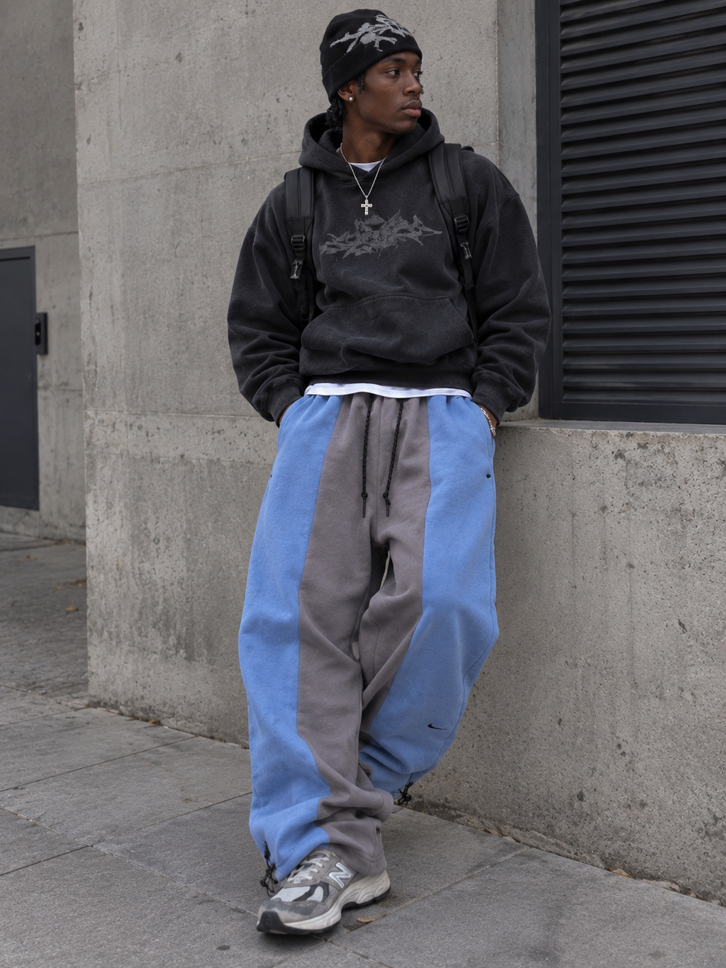 Nike tech colour block openhem fleece