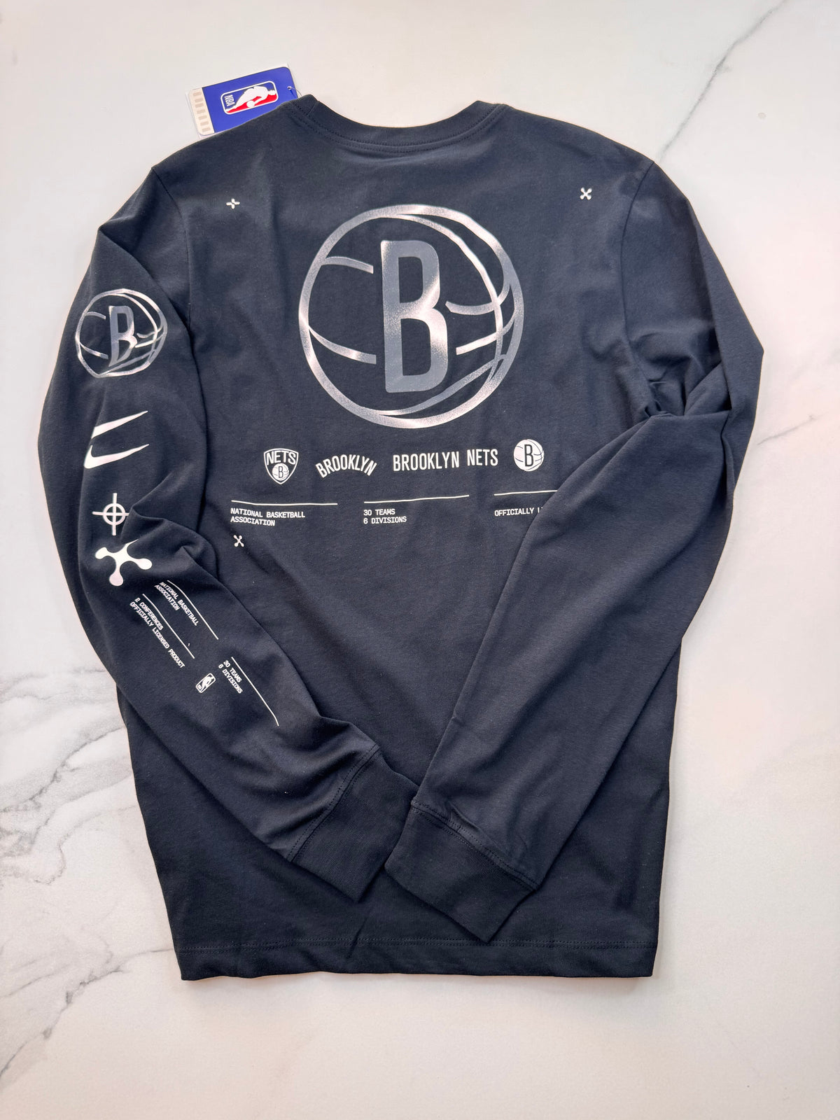 Camiseta manga larga NBA brooklyn