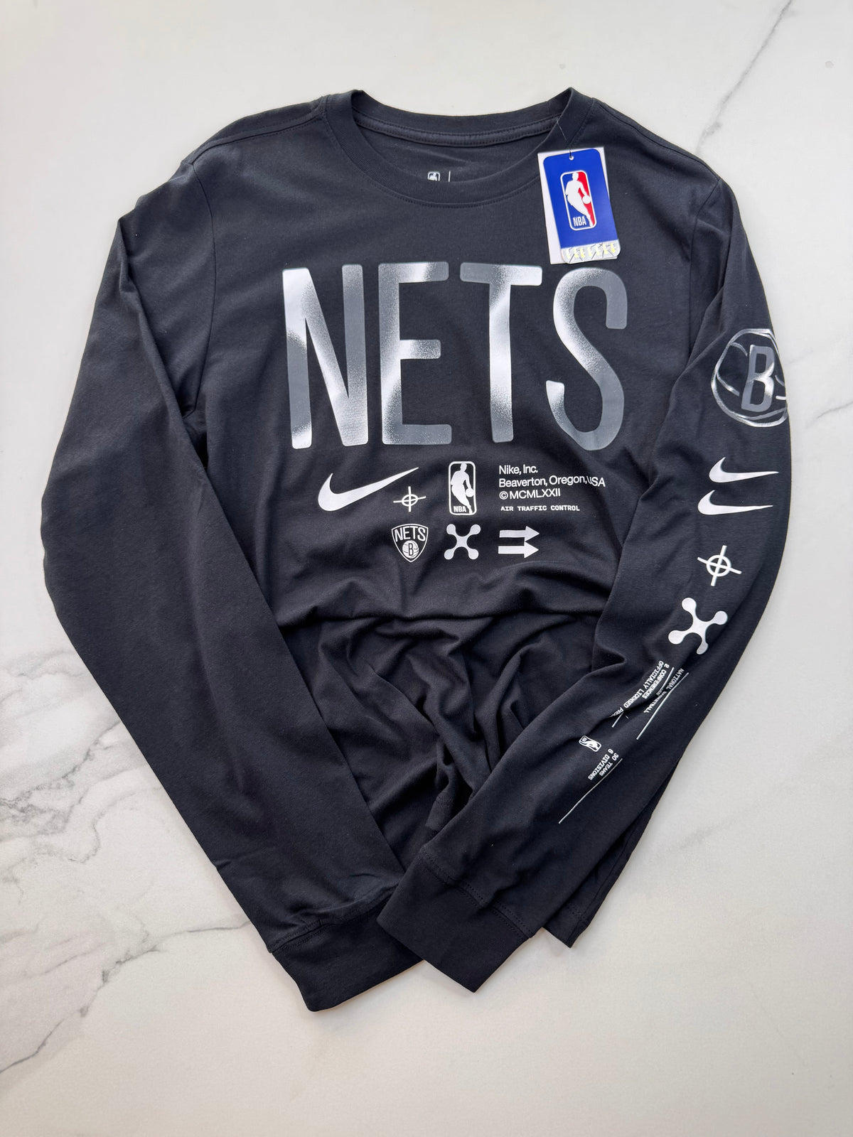 Camiseta manga larga NBA brooklyn